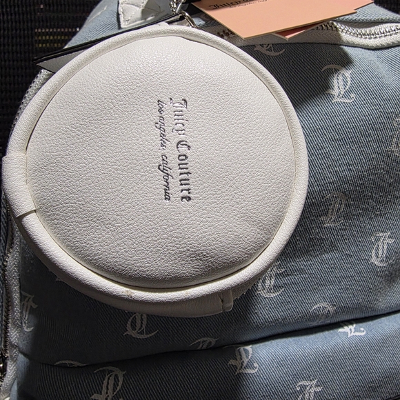 Juicy Couture Denim Backpack with Logo Print - Picture 6 of 8